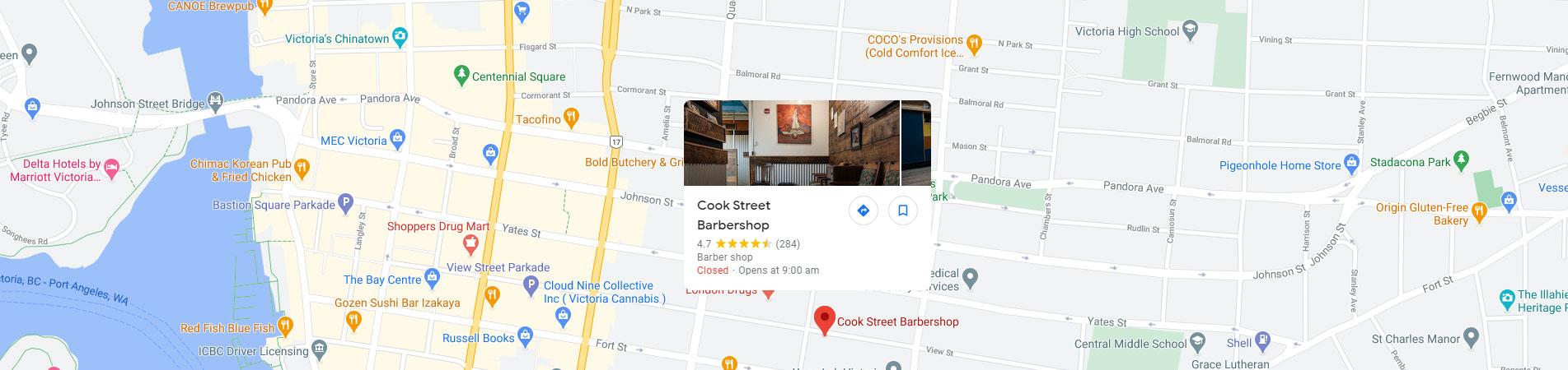 Cook Street Barbershop Contact Us
